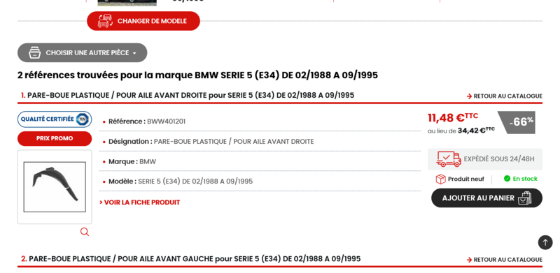 Pare-boue d'aile pour BMW SERIE 5 (E34) DE 02_1988 A 09_1995.png